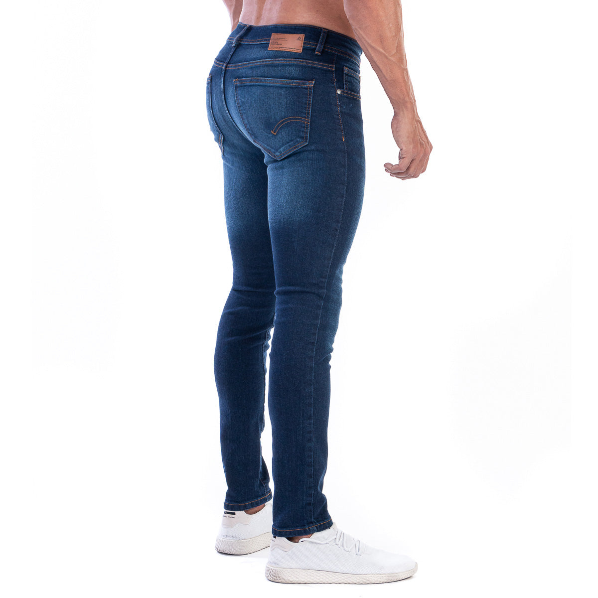 Pantalón Mezclilla Stretch Hombre Stone Wash Premium