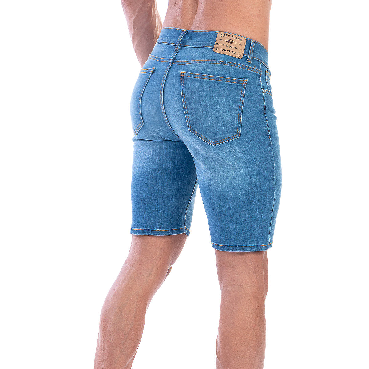 Bermuda Mezclilla Stretch Hombre Slim Fit