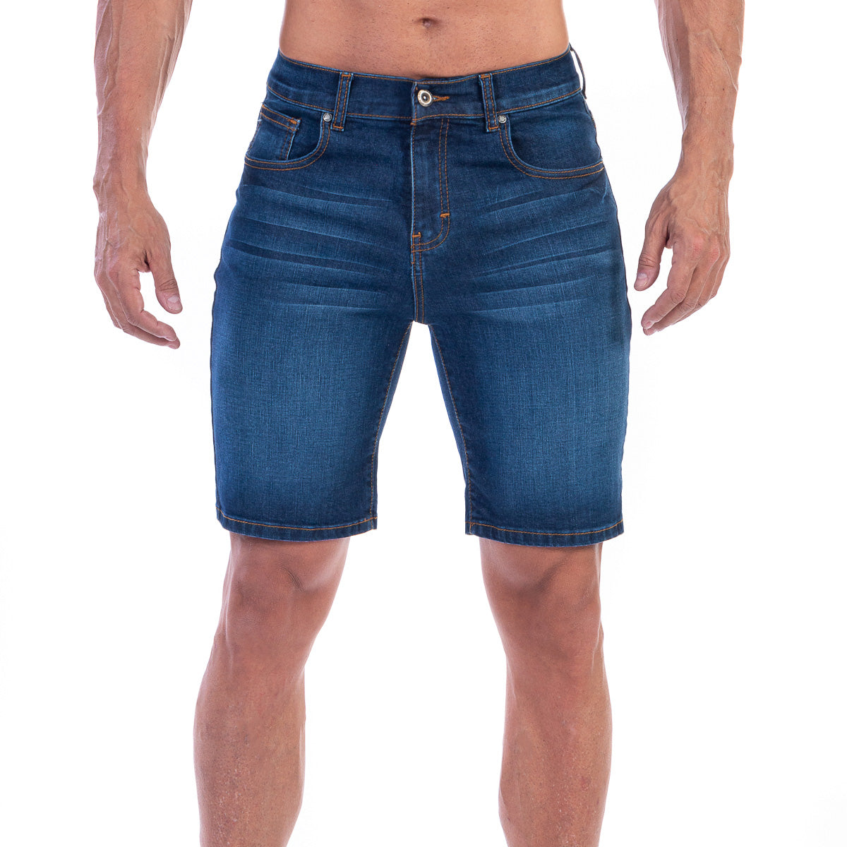 Bermuda Mezclilla Stretch Hombre Slim Fit