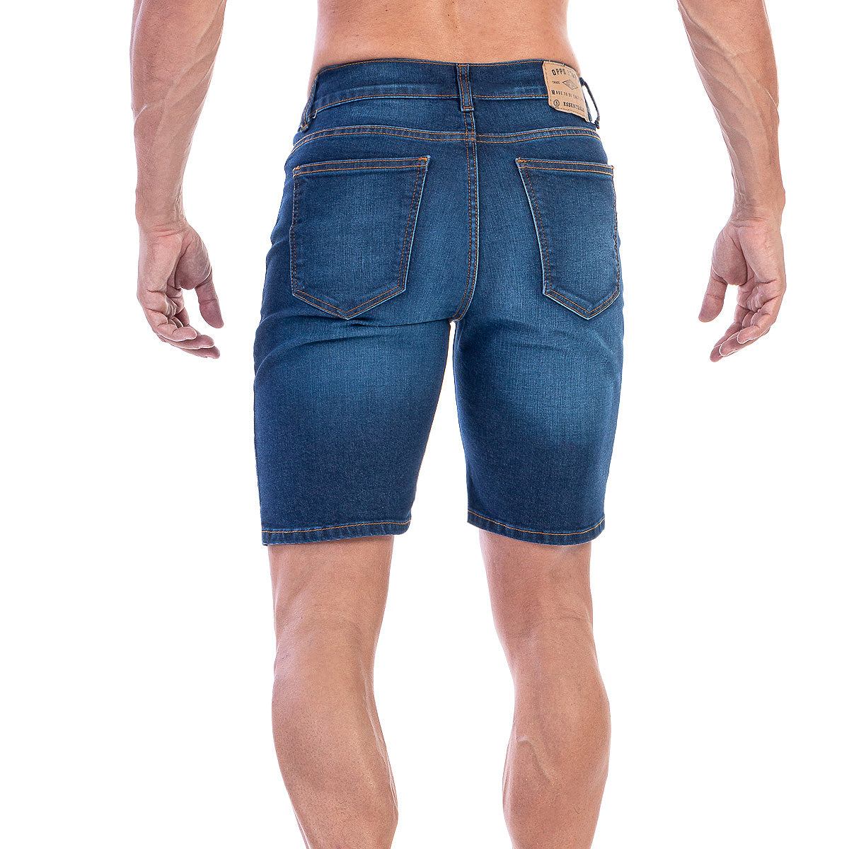 Bermuda Mezclilla Stretch Hombre Slim Fit