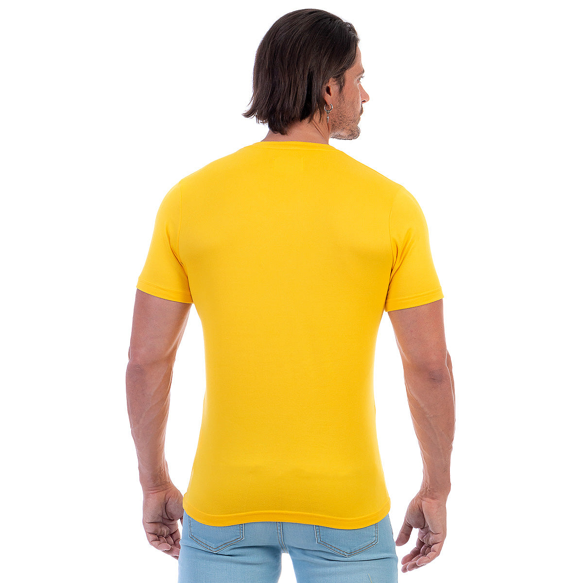 Playera Cuello En V Hombre Manga Corta Básica