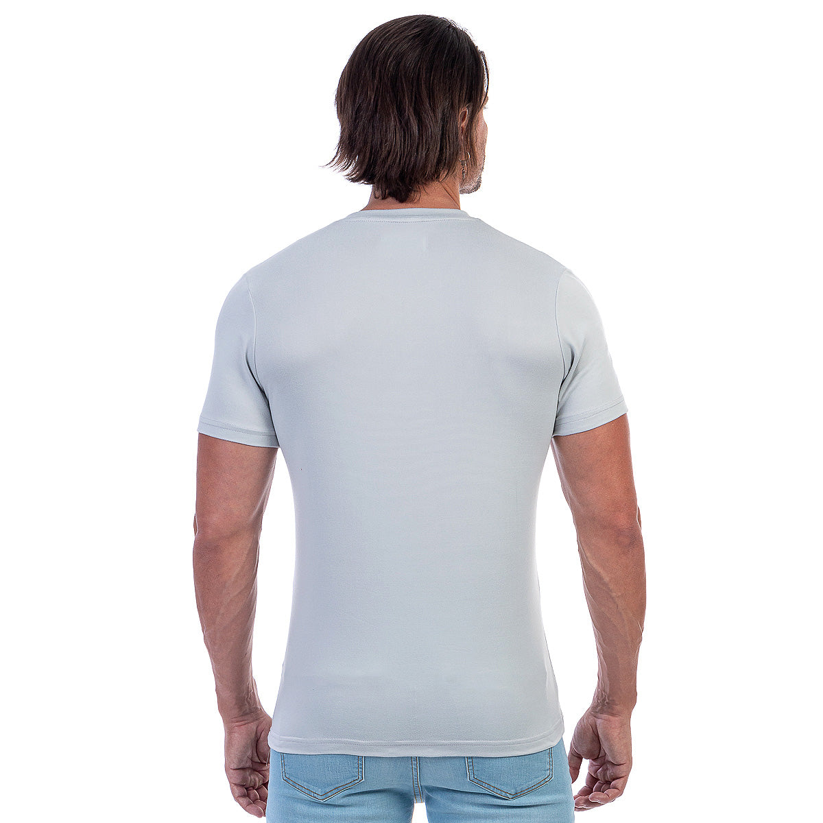 Playera Cuello En V Hombre Manga Corta Básica