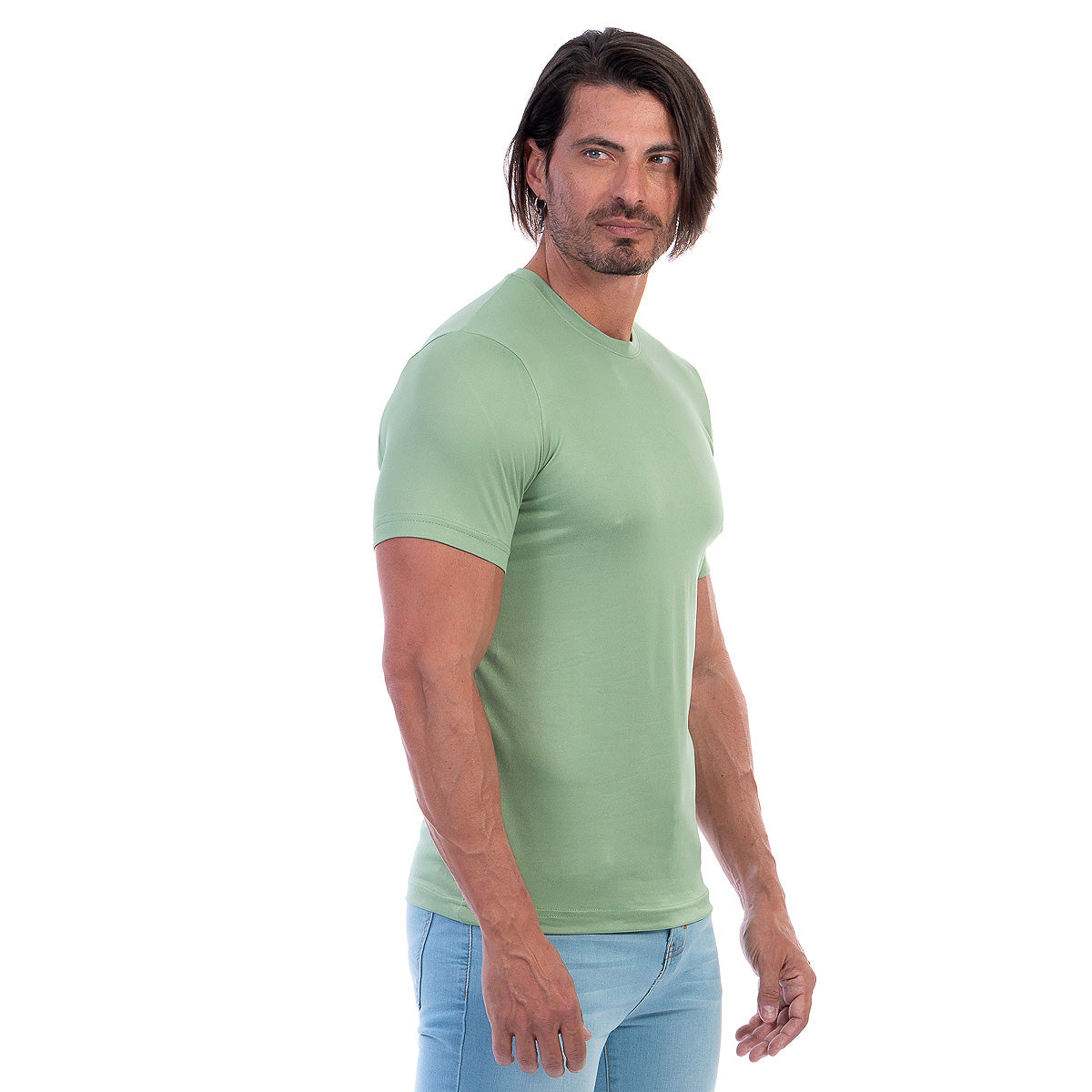 Playera Cuello Redondo Hombre Manga Corta Básica