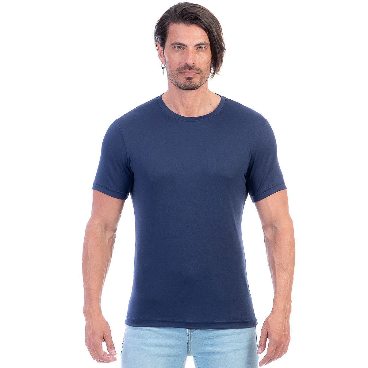 Playera Cuello Redondo Hombre Manga Corta Básica