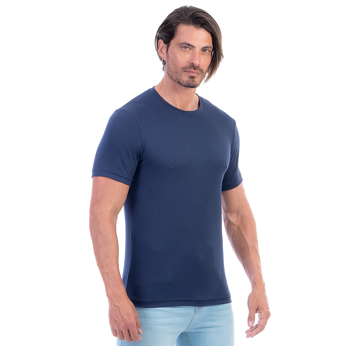 Playera Cuello Redondo Hombre Manga Corta Básica