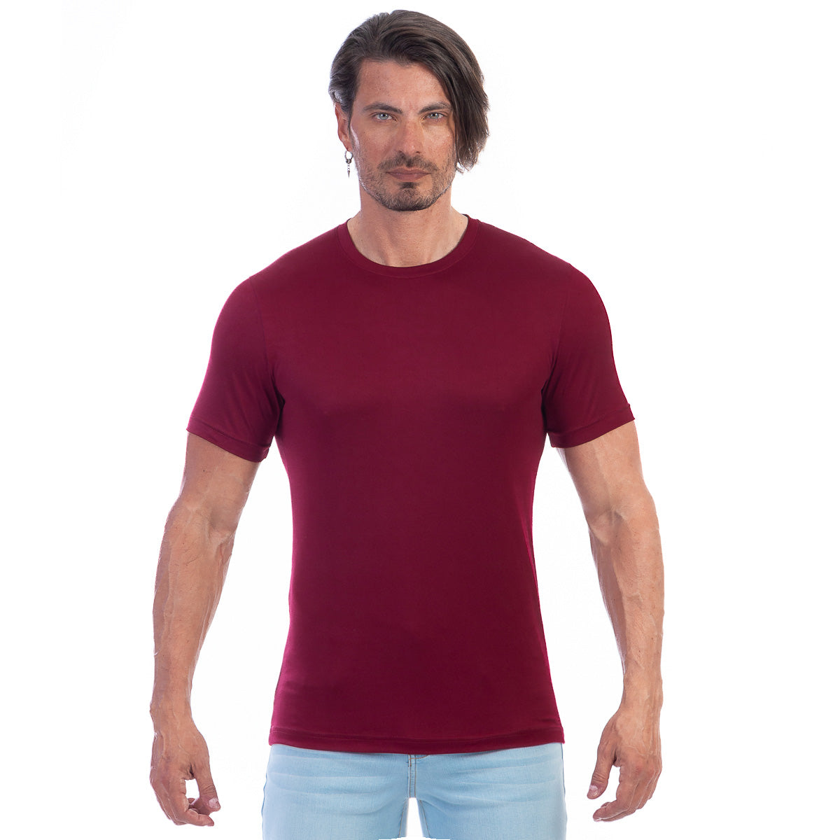 Playera Cuello Redondo Hombre Manga Corta Básica