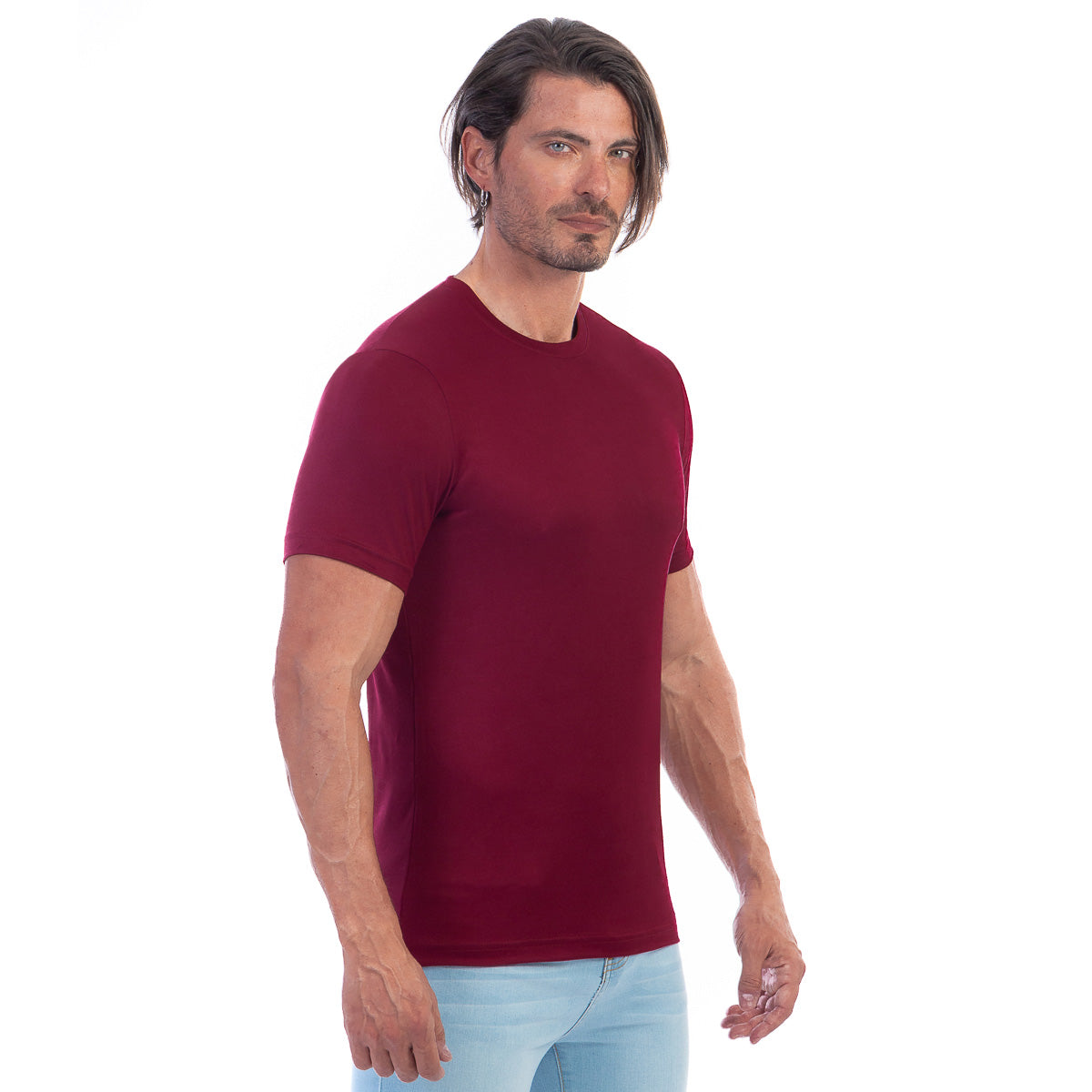 Playera Cuello Redondo Hombre Manga Corta Básica