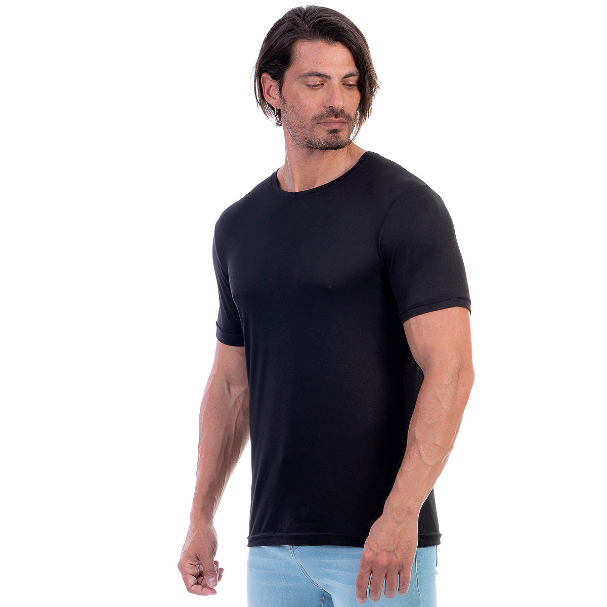 Playera Cuello Redondo Hombre Manga Corta Básica