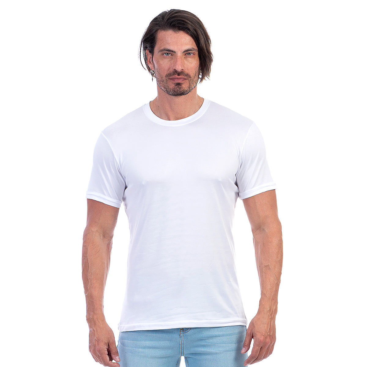 Playera Cuello Redondo Hombre Manga Corta Básica
