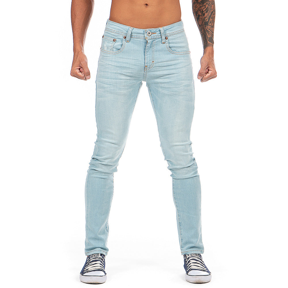 Pantalón Mezclilla Stretch Hombre Bleach Premium