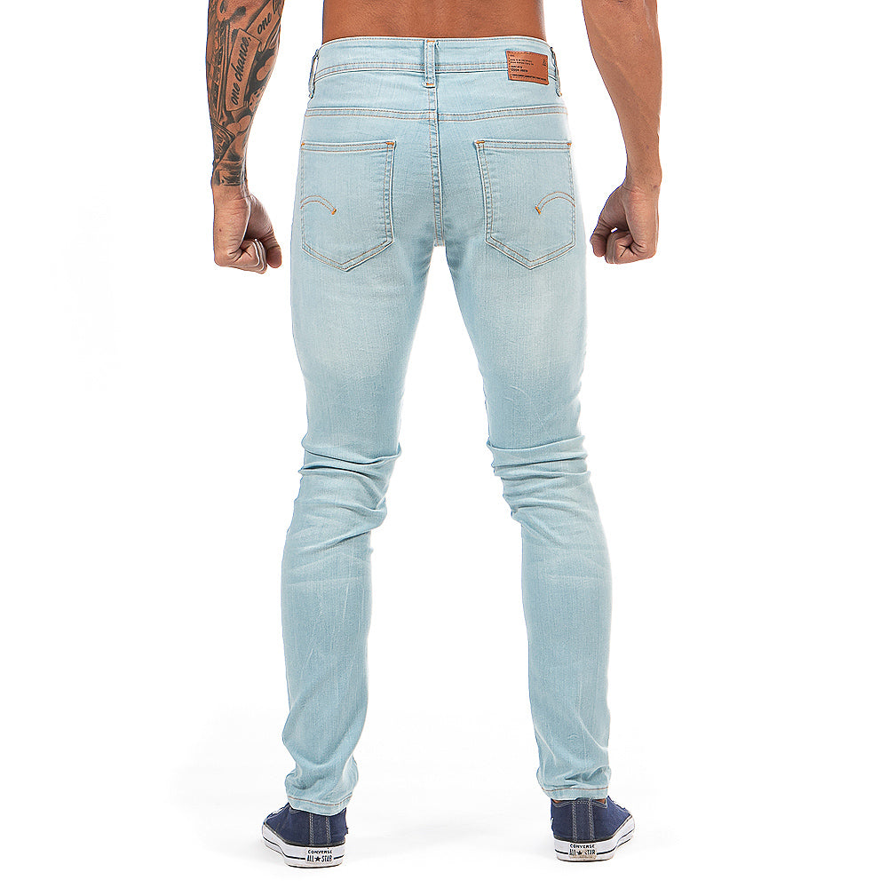 Pantalón Mezclilla Stretch Hombre Bleach Premium