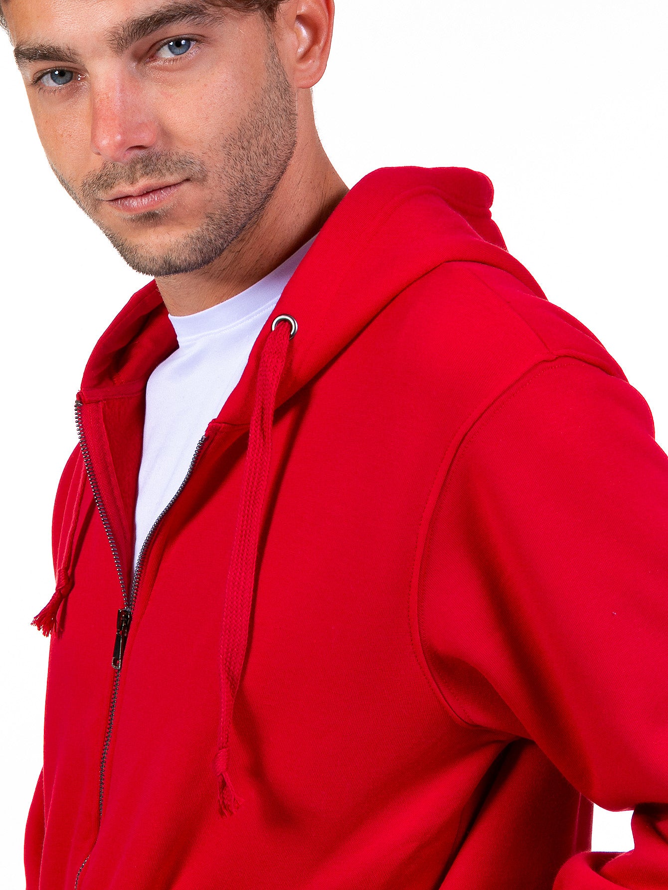 Sudadera Abierta Para Hombre Con Cierre Metálico