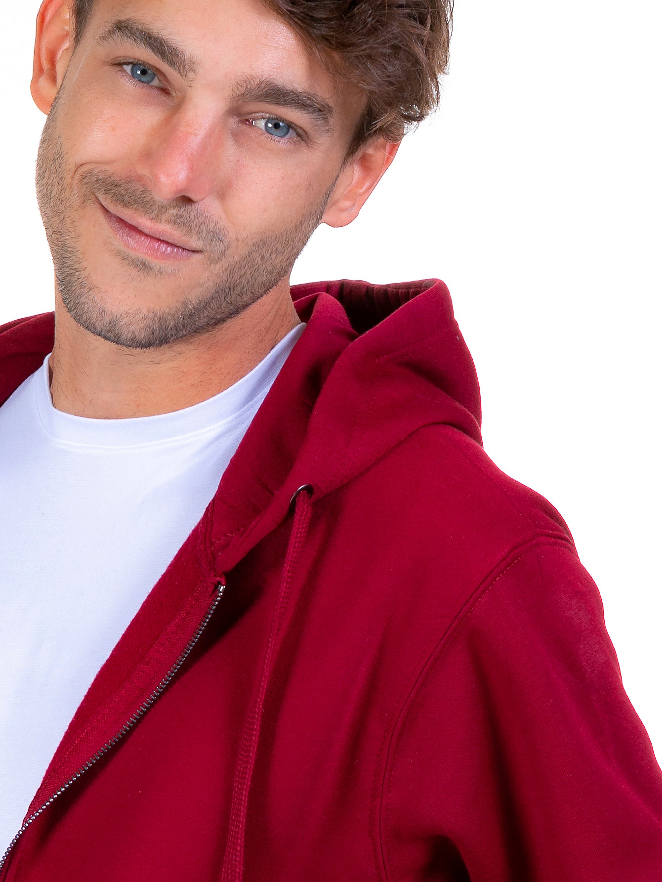 Sudadera Abierta Para Hombre Con Cierre Metálico