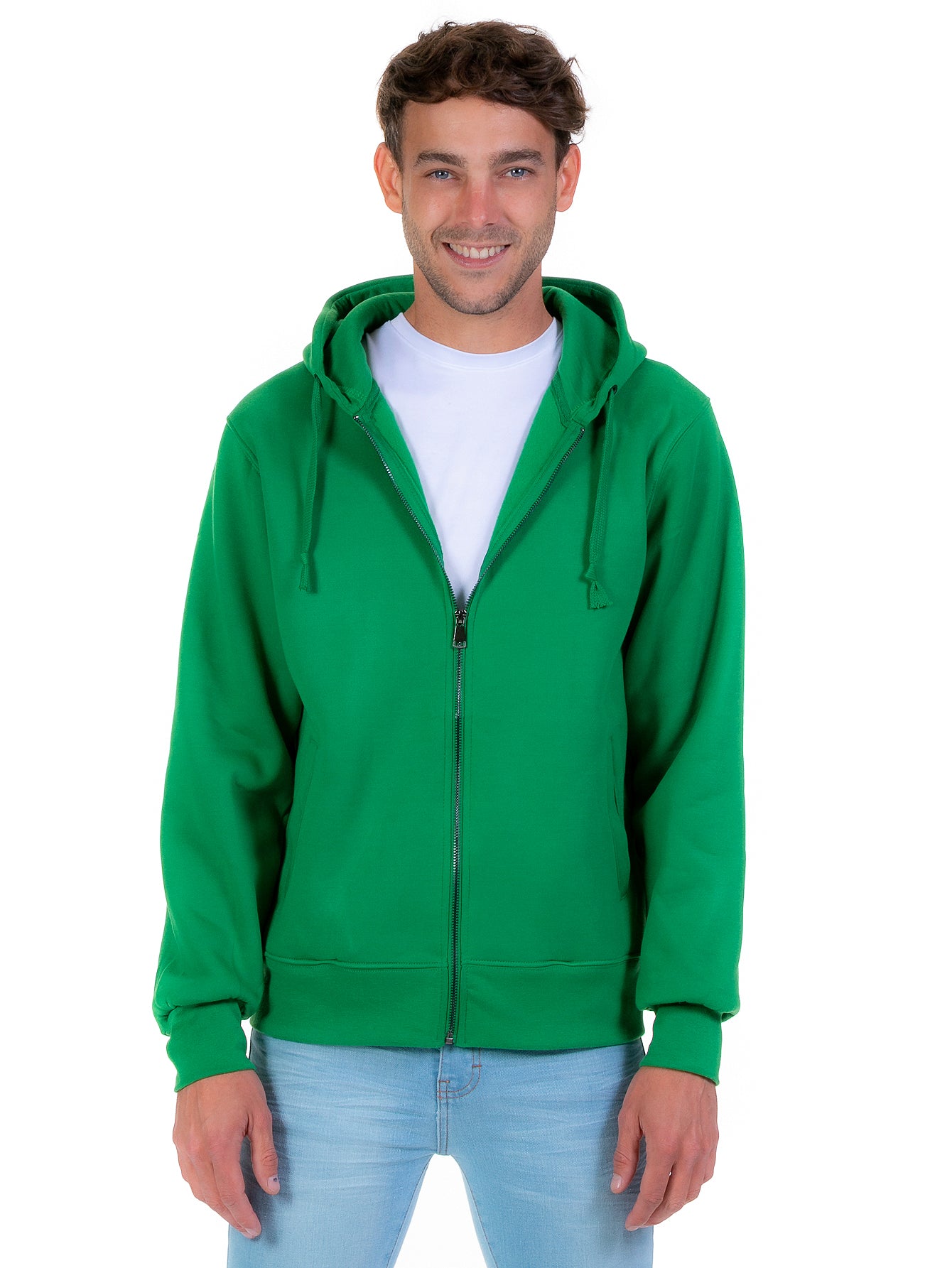 Sudadera Abierta Para Hombre Con Cierre Metálico