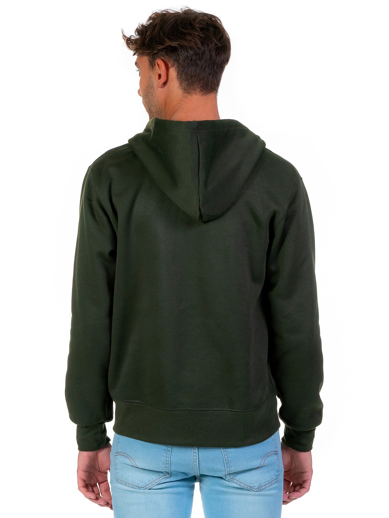 Sudadera Abierta Para Hombre Con Cierre Metálico