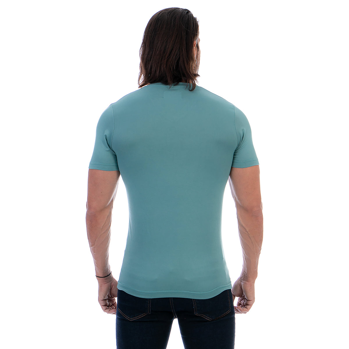 Playera Cuello En V Hombre Manga Corta Básica