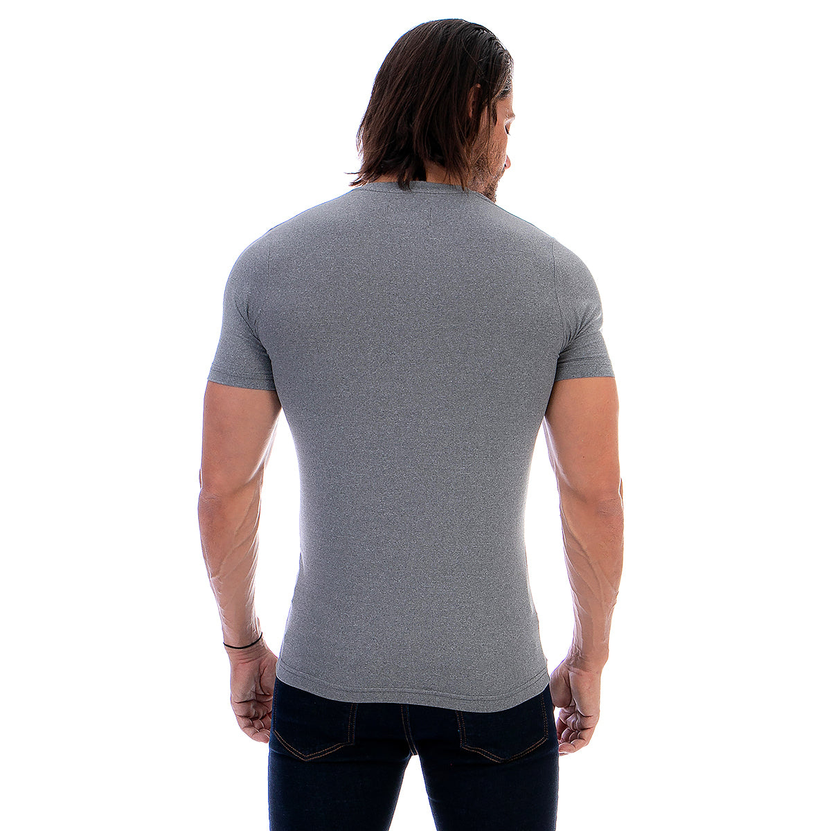 Playera Cuello En V Hombre Manga Corta Básica