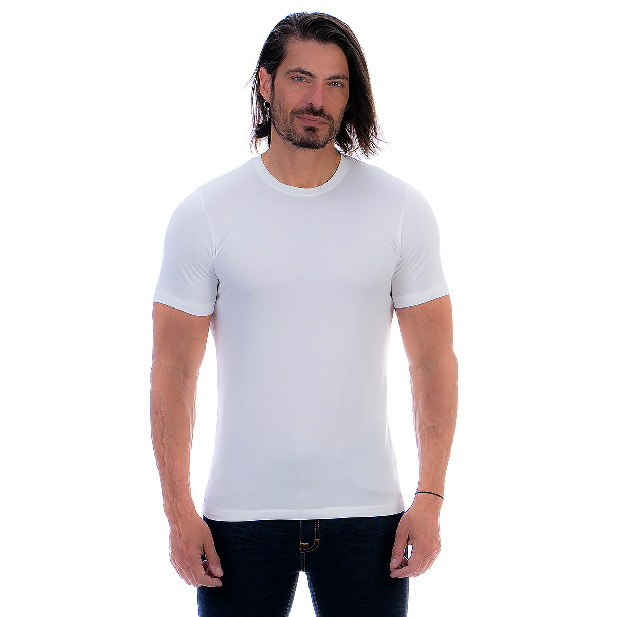 Playera Cuello Redondo Hombre Manga Corta Básica