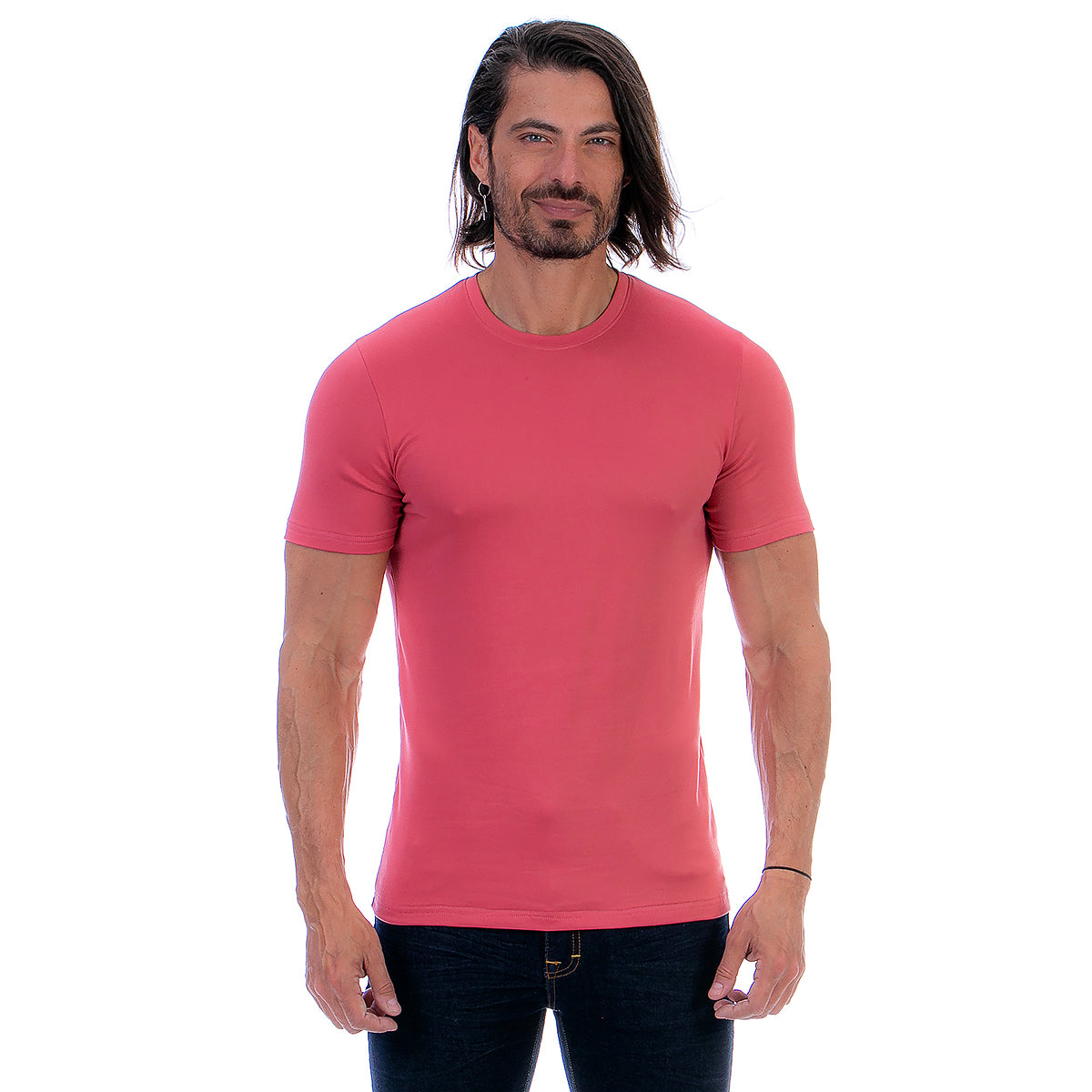 Playera Cuello Redondo Hombre Manga Corta Básica