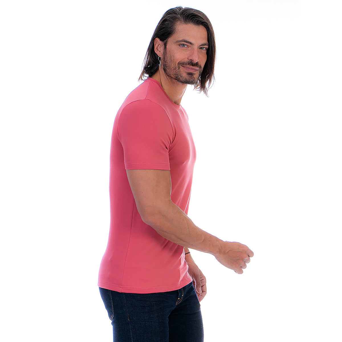 Playera Cuello Redondo Hombre Manga Corta Básica