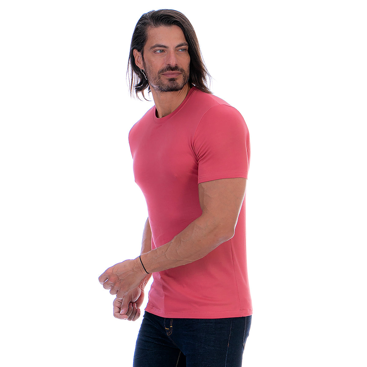 Playera Cuello Redondo Hombre Manga Corta Básica