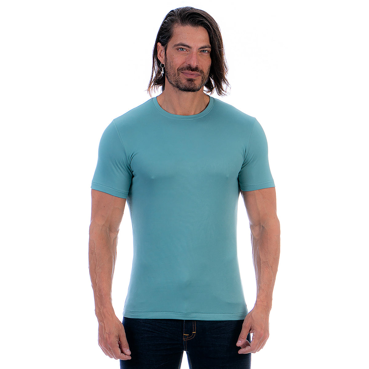 Playera Cuello Redondo Hombre Manga Corta Básica