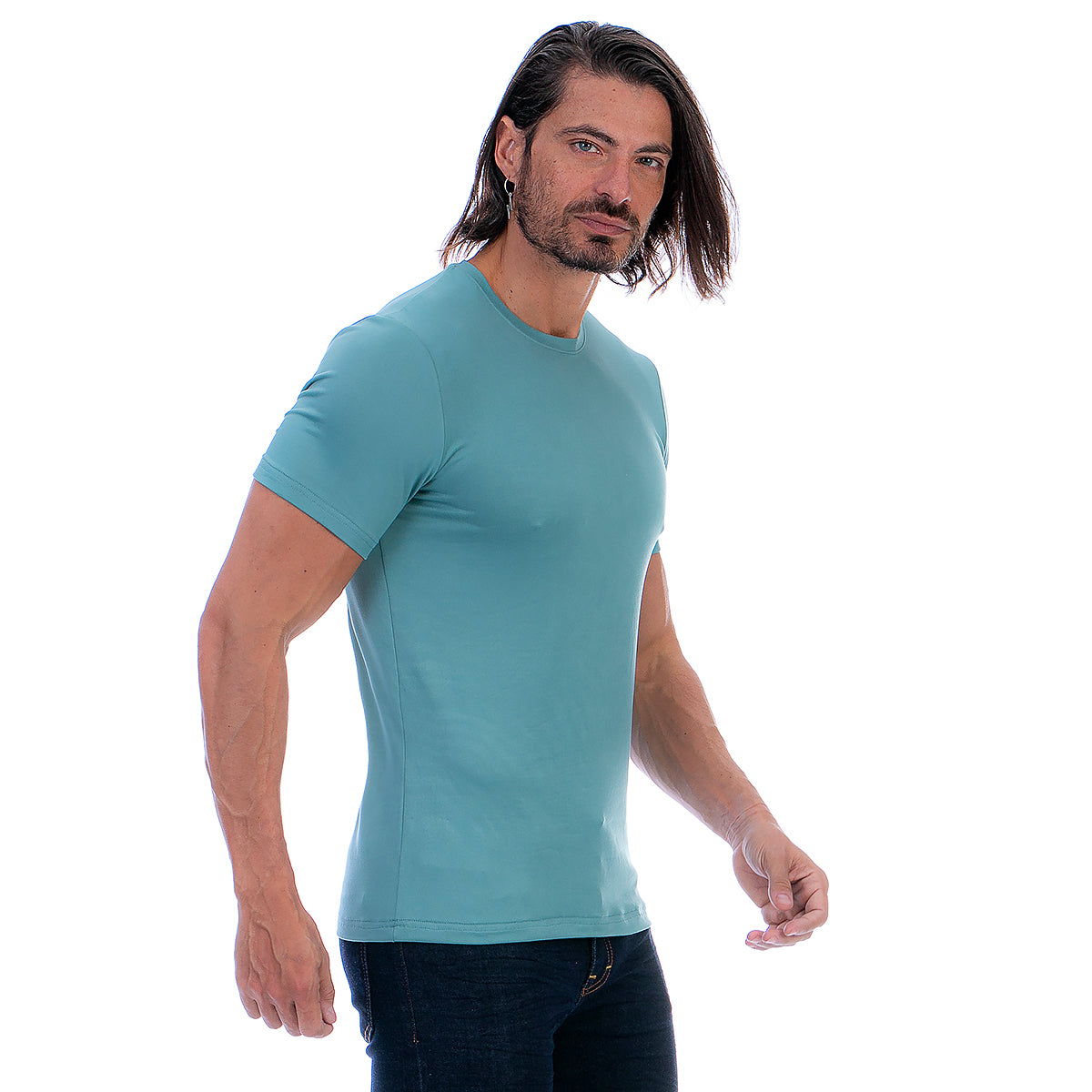 Playera Cuello Redondo Hombre Manga Corta Básica