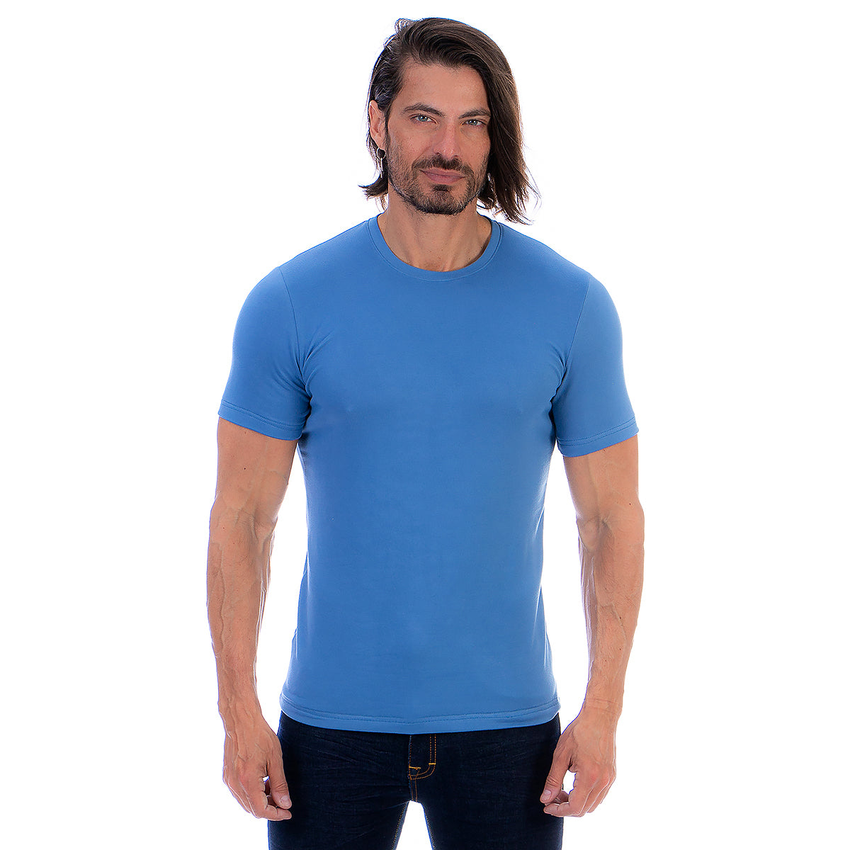 Playera Cuello Redondo Hombre Manga Corta Básica