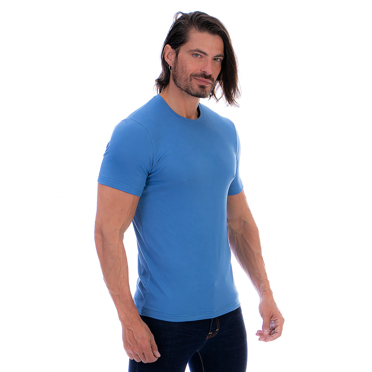 Playera Cuello Redondo Hombre Manga Corta Básica