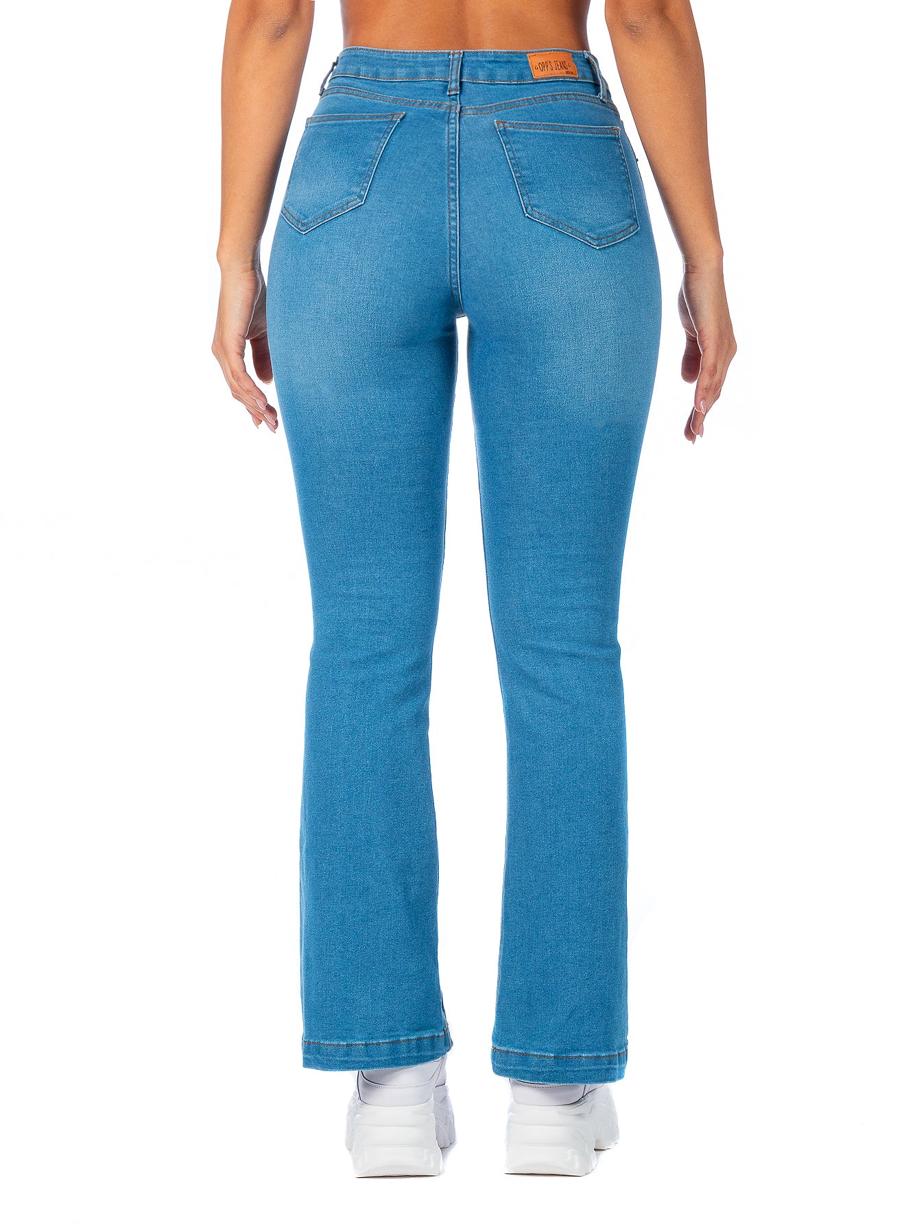 Pantalón Mezclilla Stretch Mujer Corte Campana