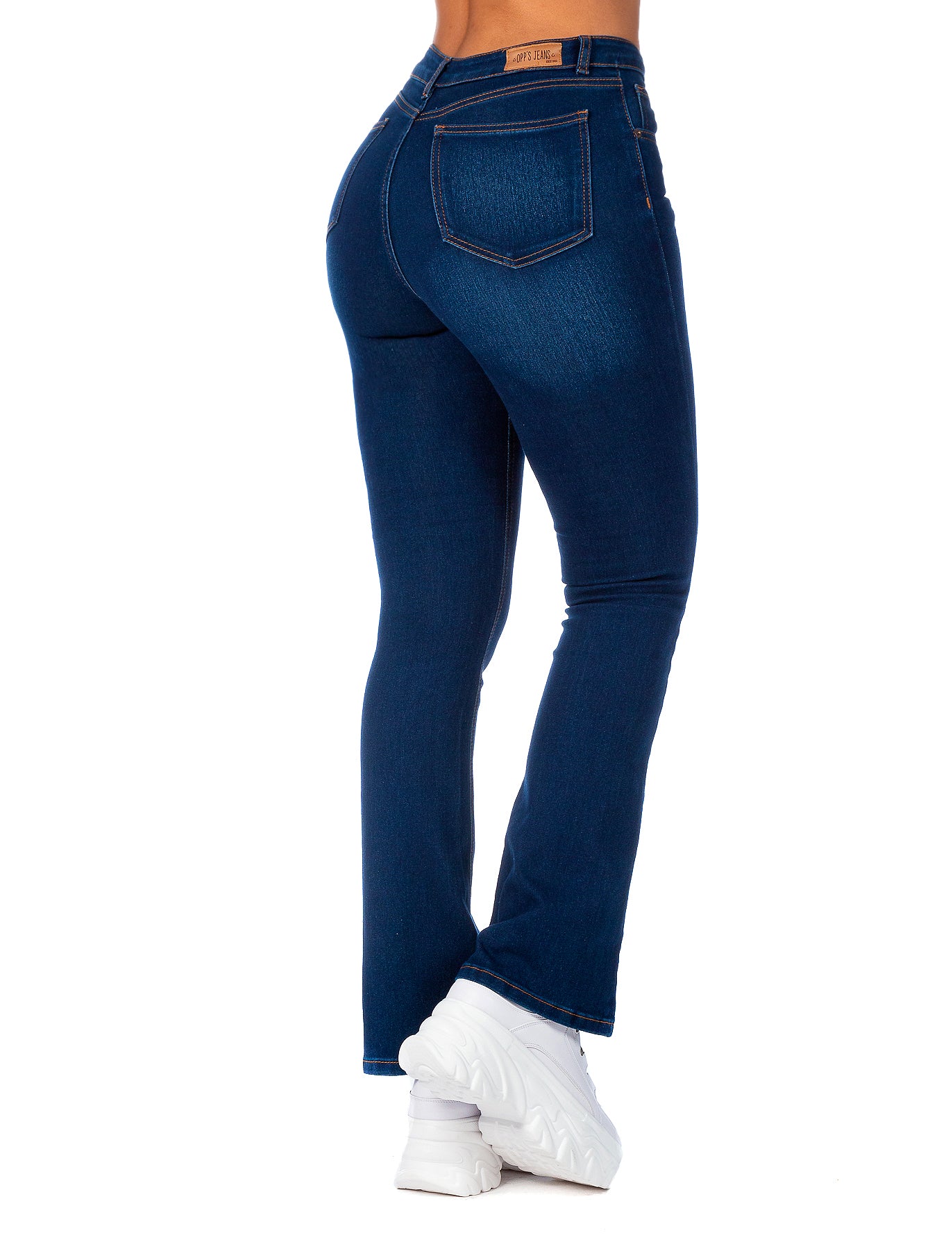 Pantalón Mezclilla Stretch Mujer Corte Campana