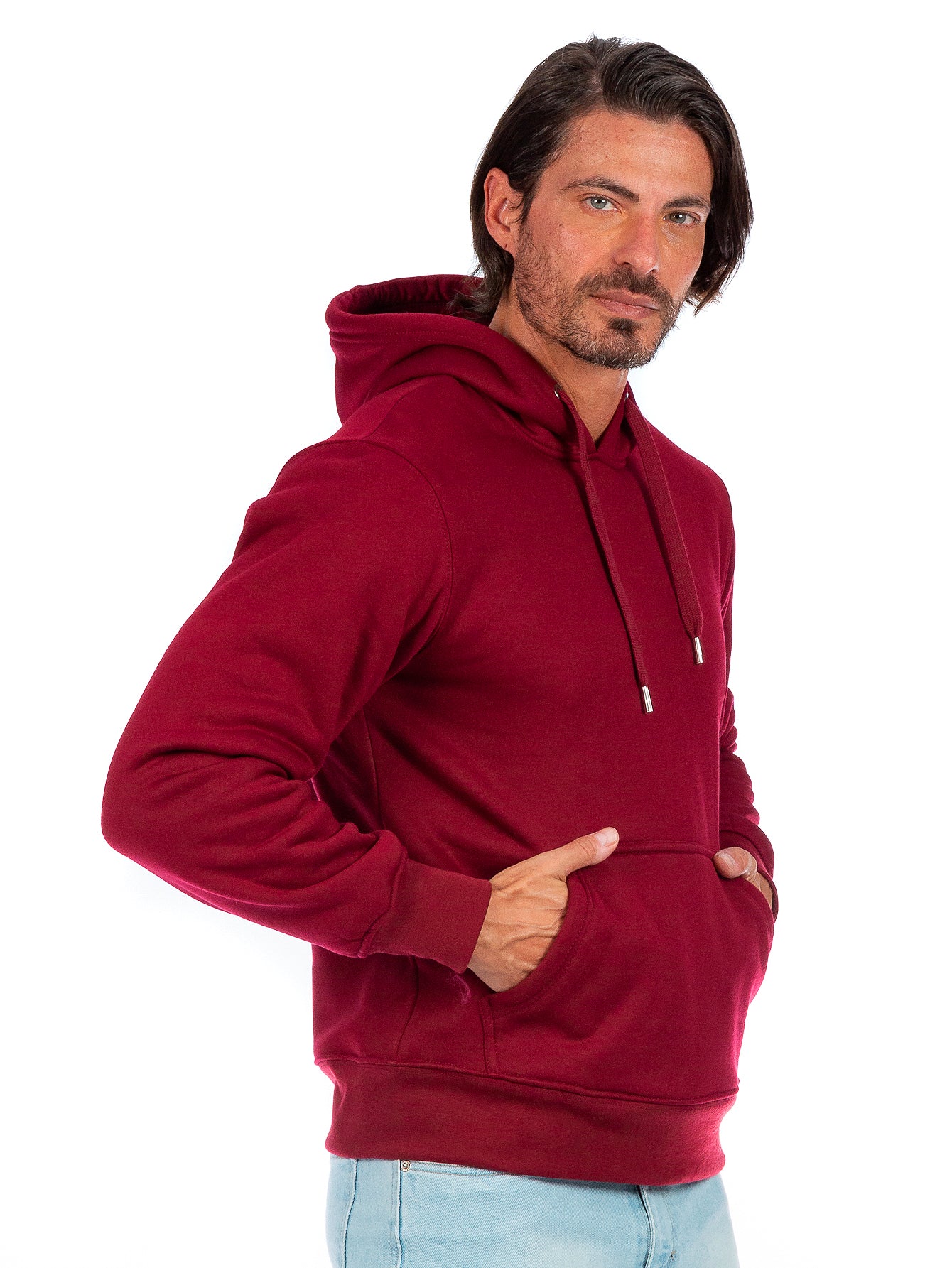 Sudadera Cerrada Para Hombre Con Capucha