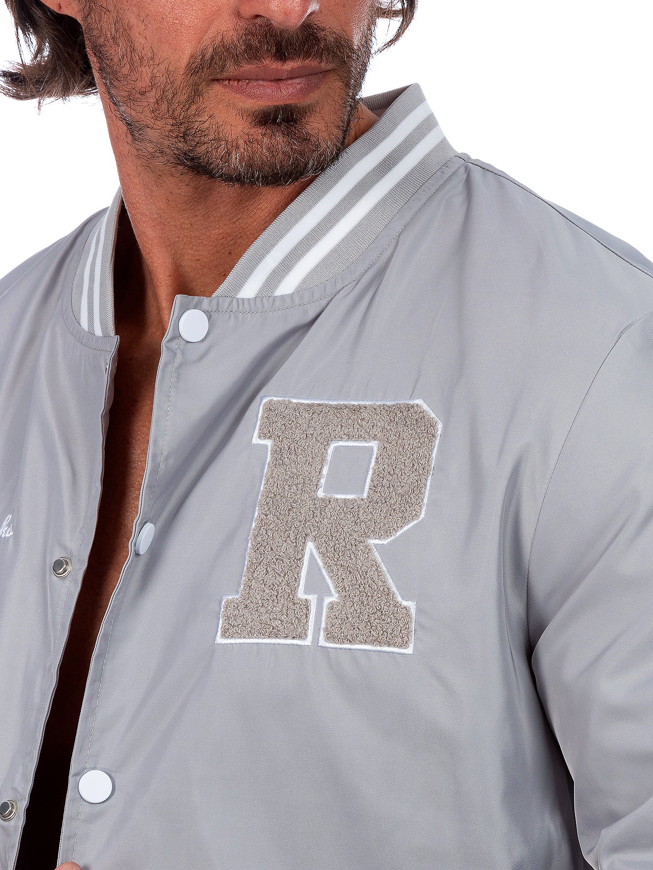 Chamarra Universitaria Para Hombre Con Bolsillos