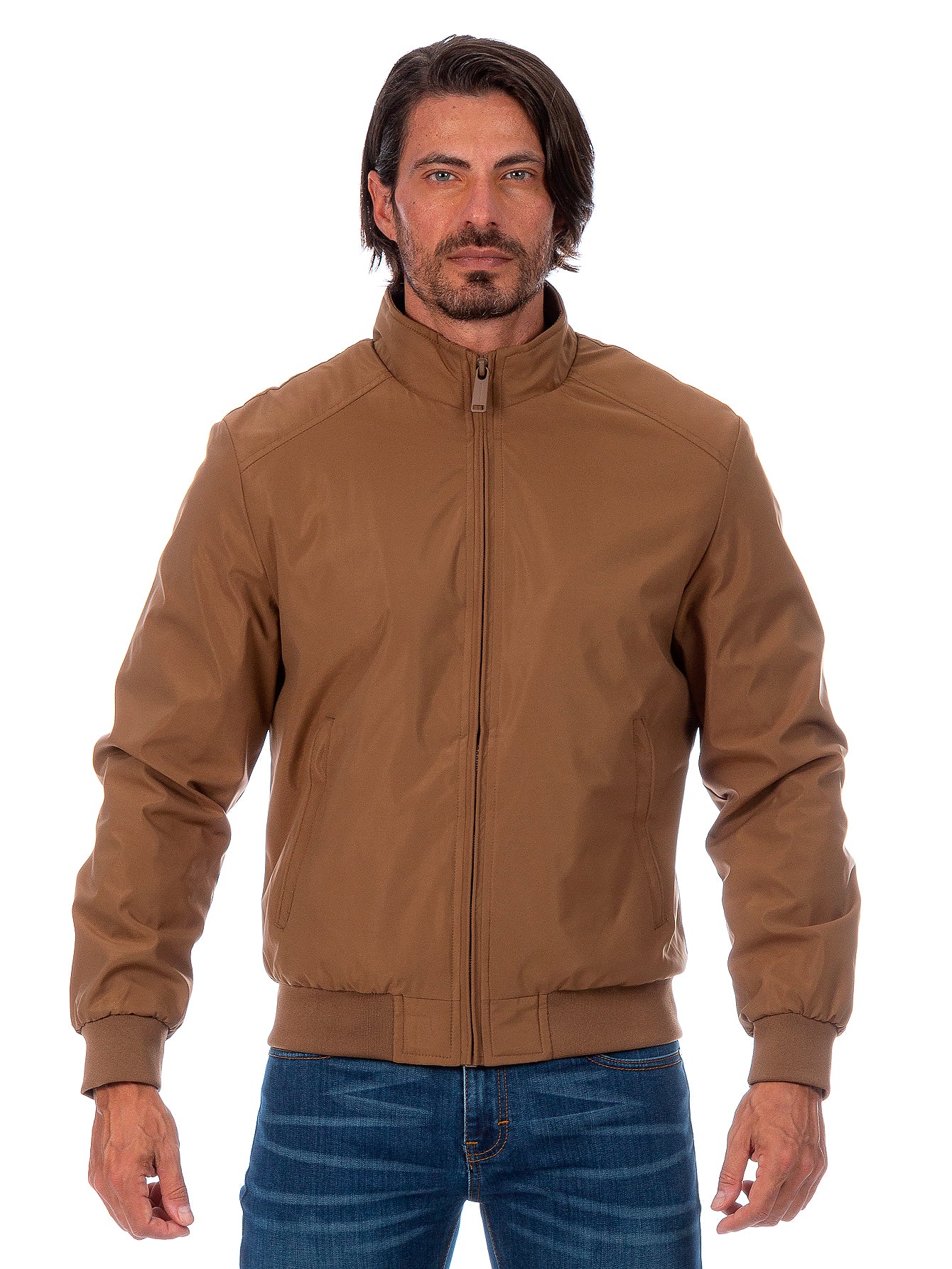 Chamarra Hombre Impermeable Forro De Peluche Con Bolsillos