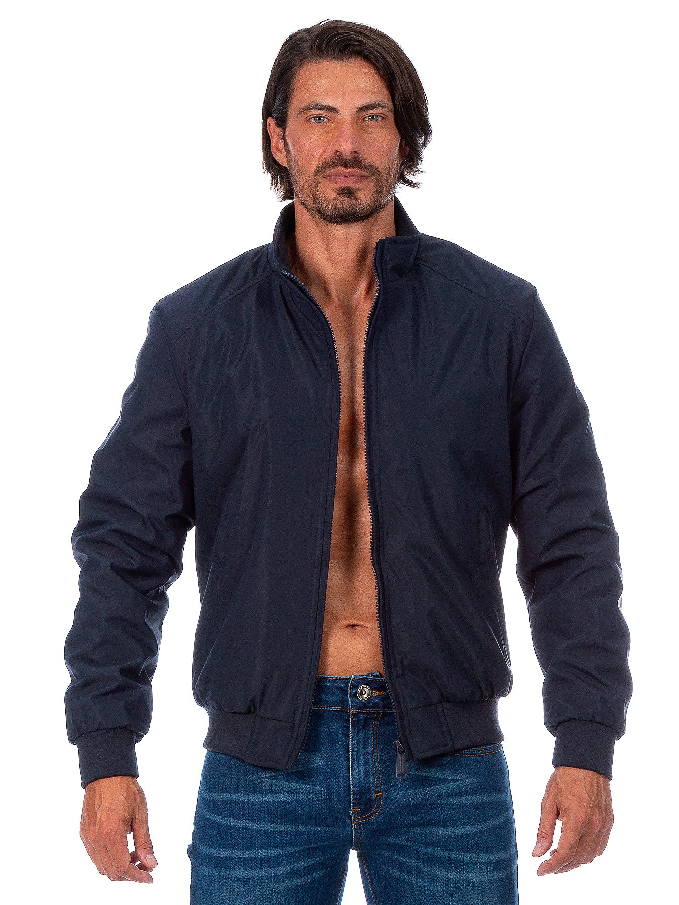 Chamarra Hombre Impermeable Forro De Peluche Con Bolsillos