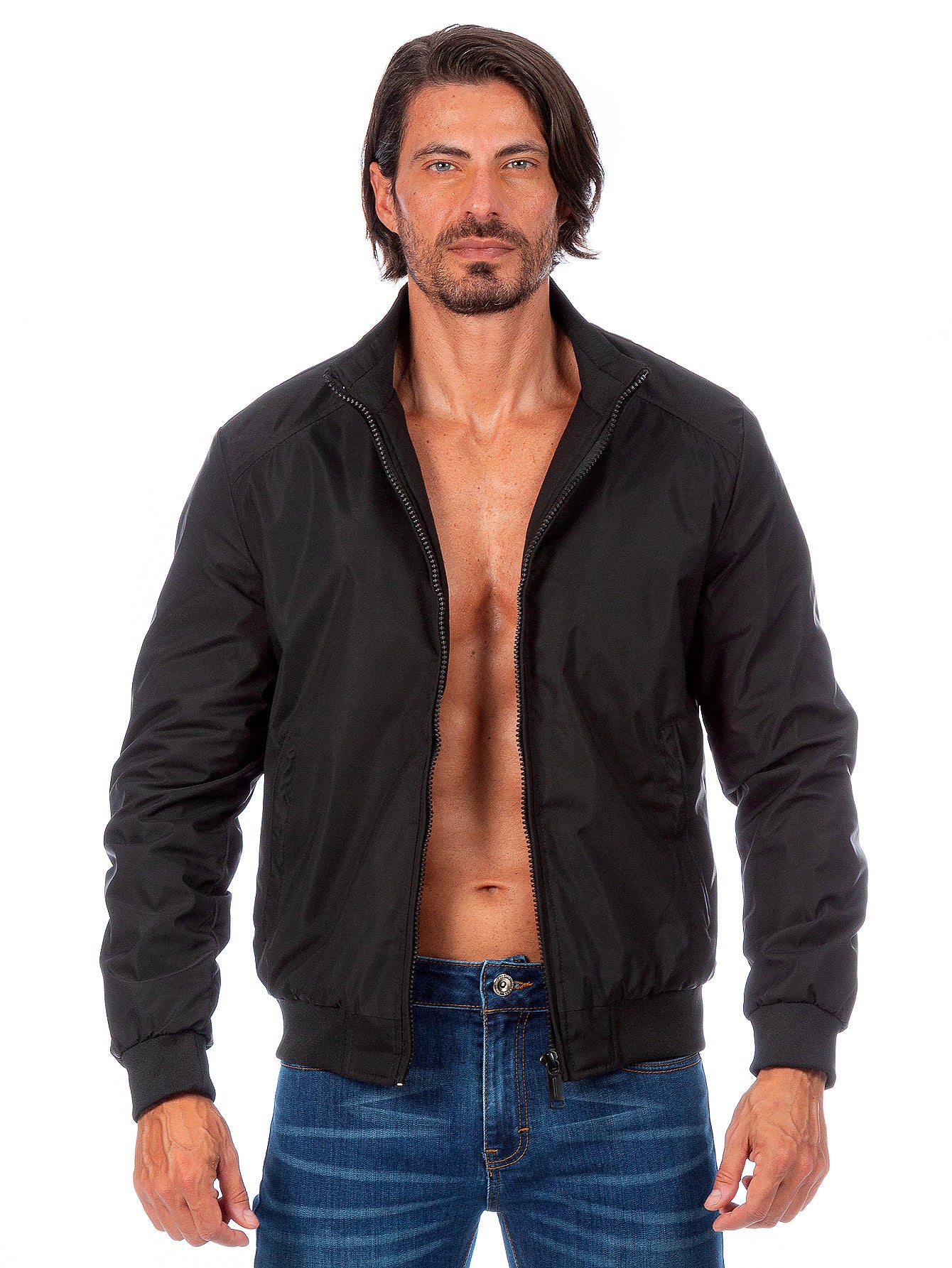 Chamarra Hombre Impermeable Forro De Peluche Con Bolsillos