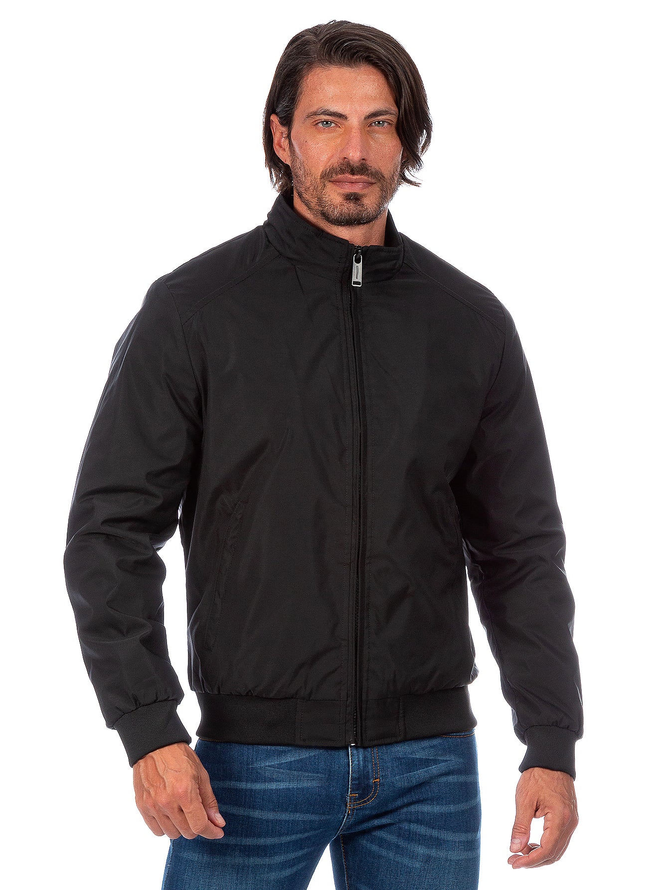 Chamarra Hombre Impermeable Forro De Peluche Con Bolsillos