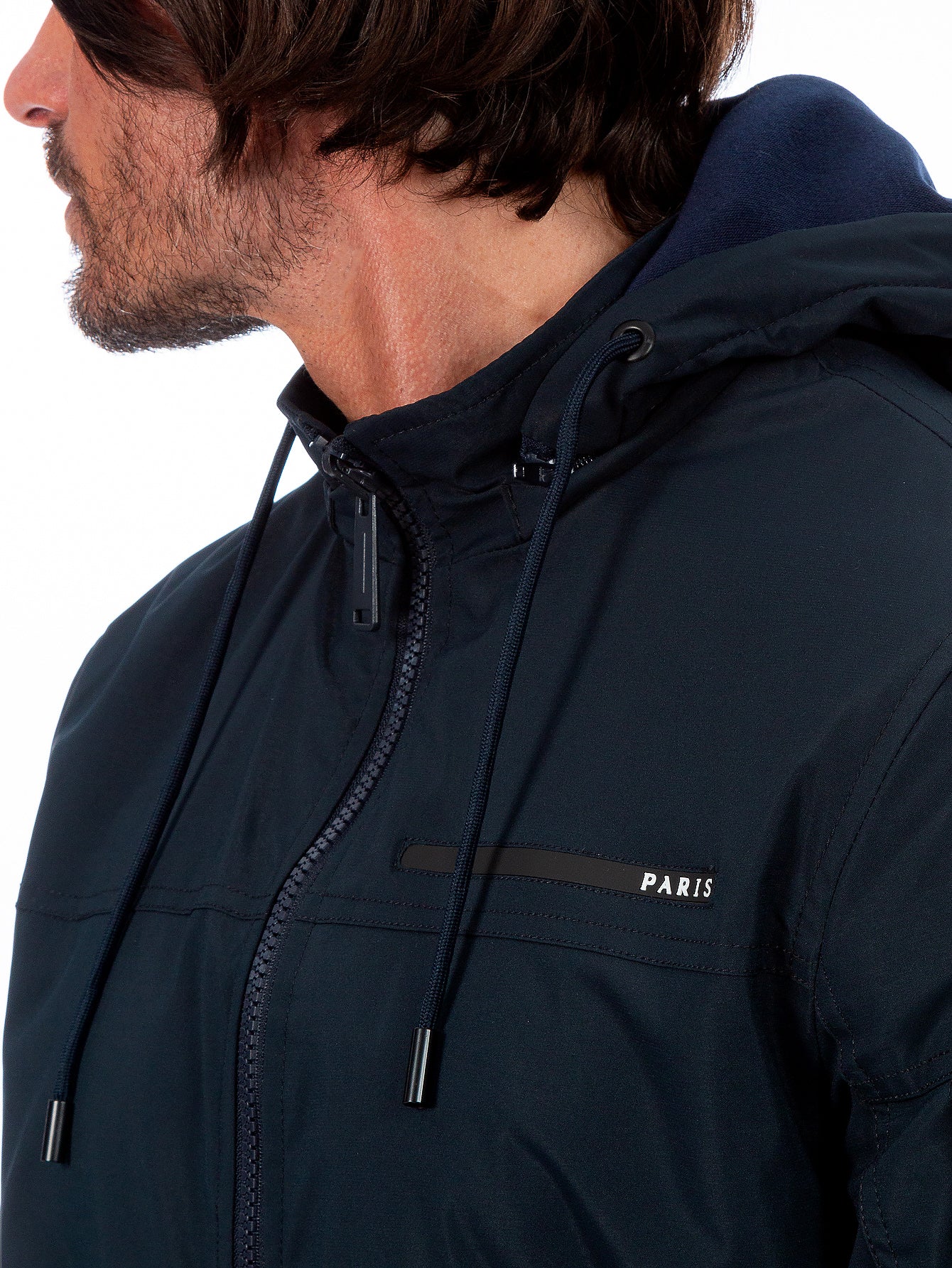 Chamarra Reversible Para Hombre Con Capucha Desmontable