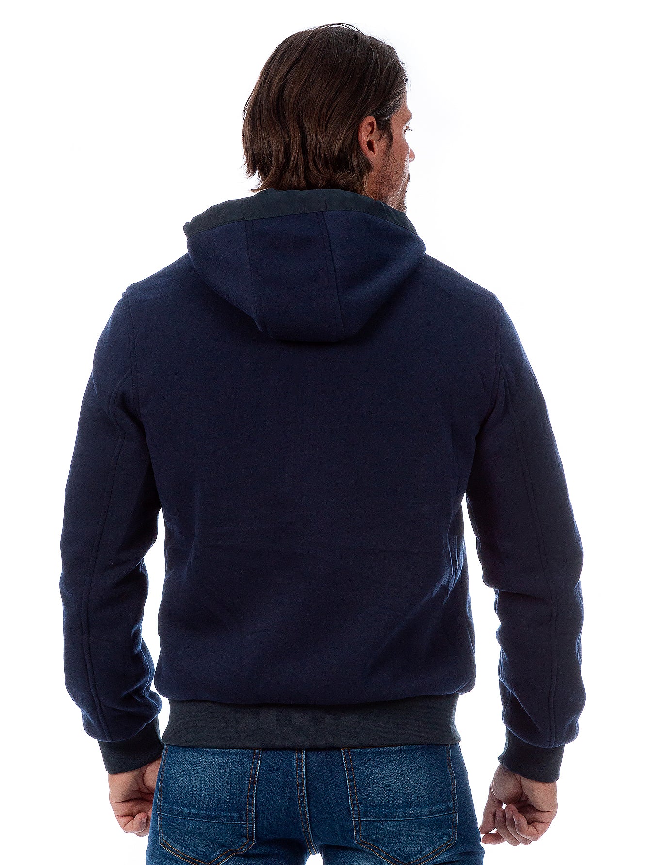 Chamarra Reversible Para Hombre Con Capucha Desmontable