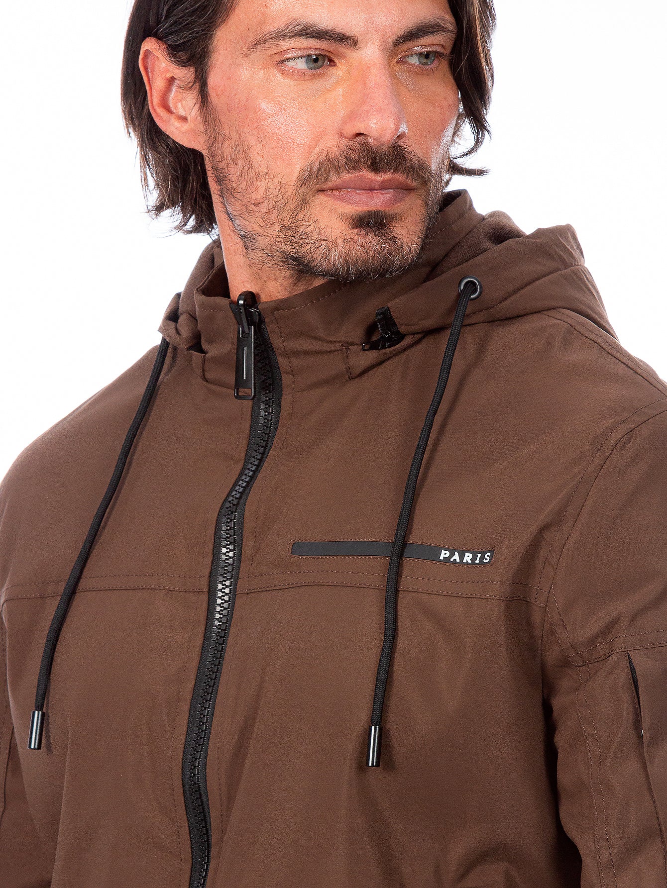 Chamarra Reversible Para Hombre Con Capucha Desmontable