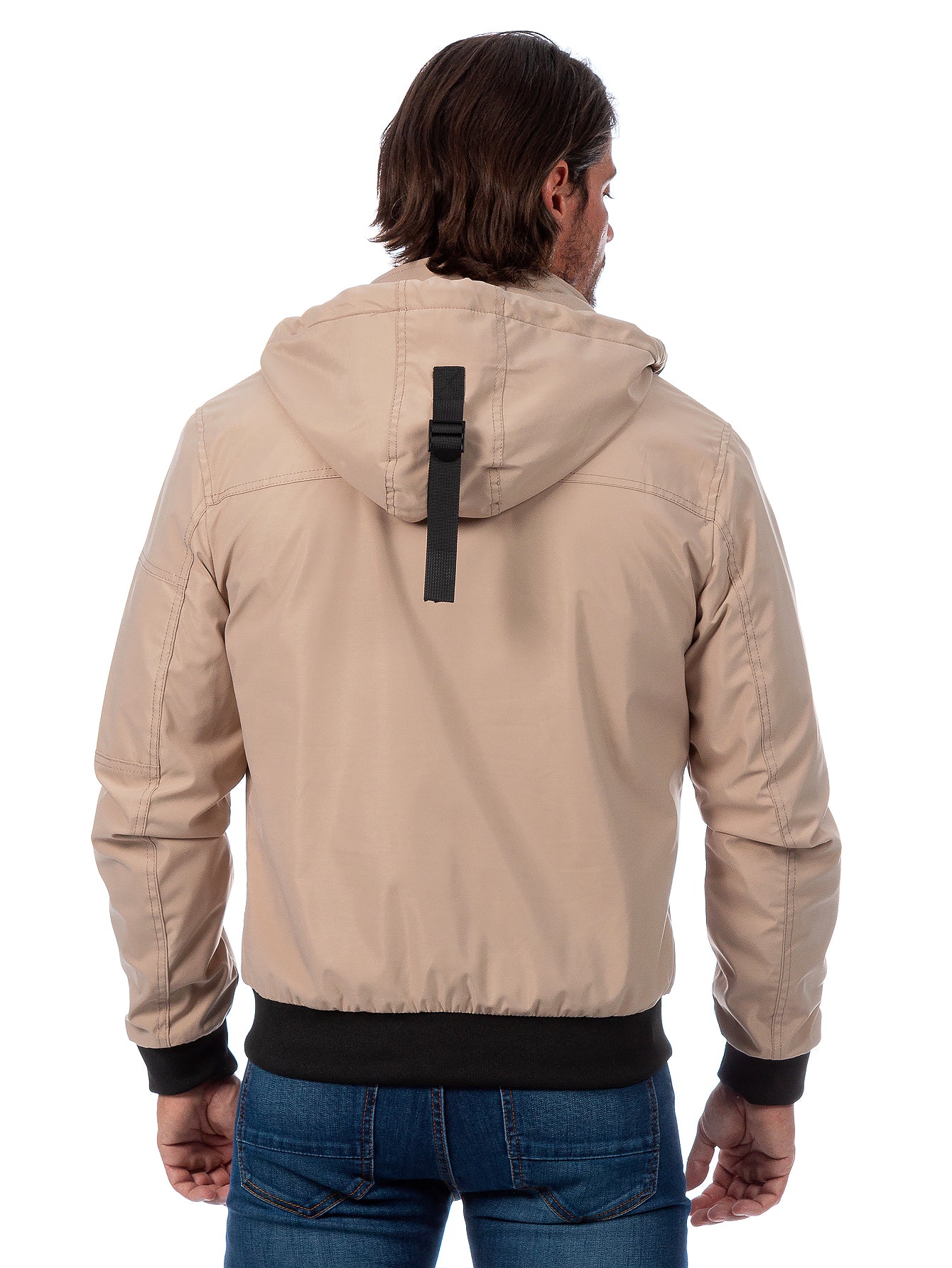 Chamarra Reversible Para Hombre Con Capucha Desmontable