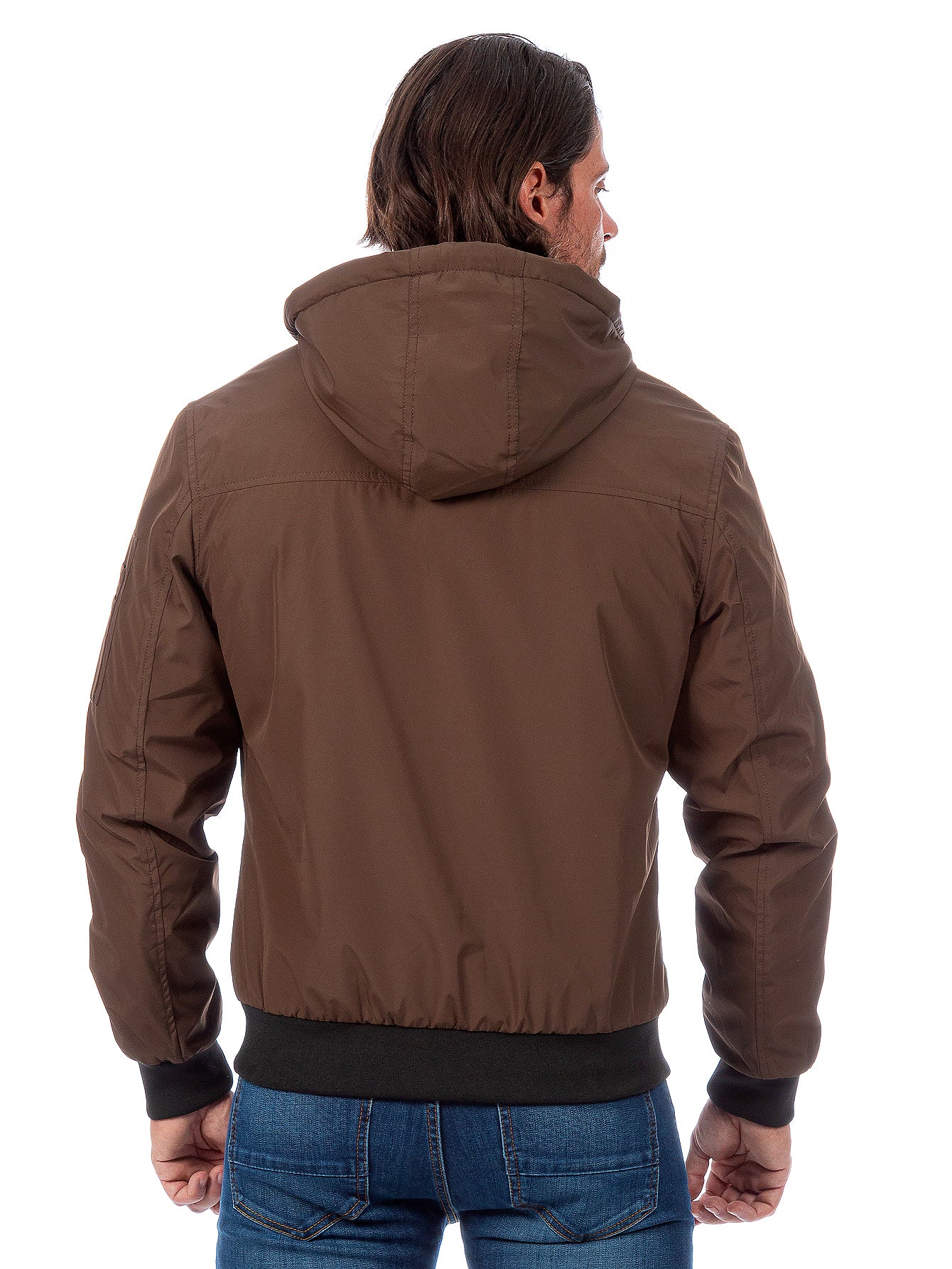 Chamarra Hombre Capucha Desmontable Forro De Peluche