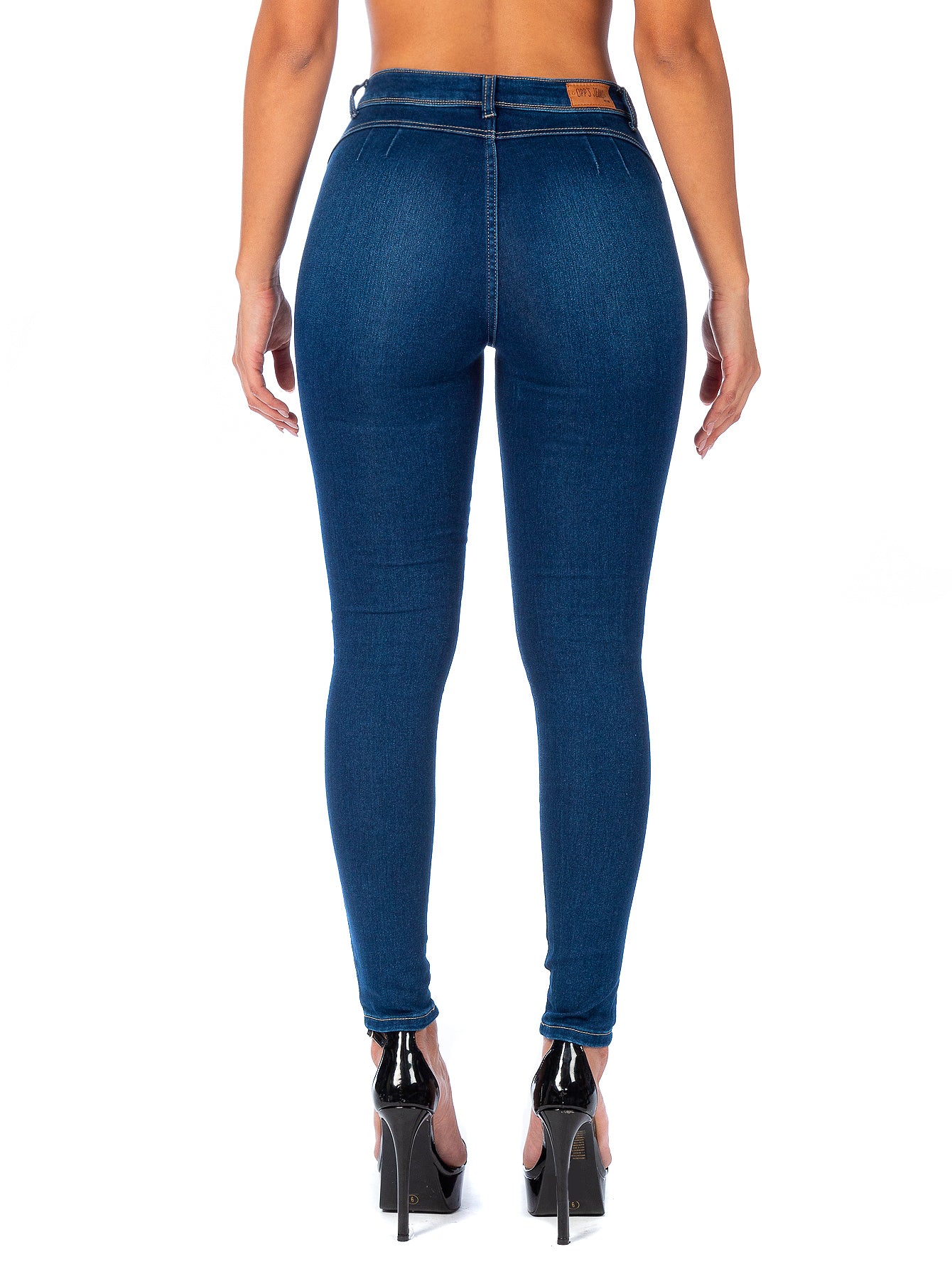 Pantalón Mezclilla Stretch Mujer Corte Cintura Alta