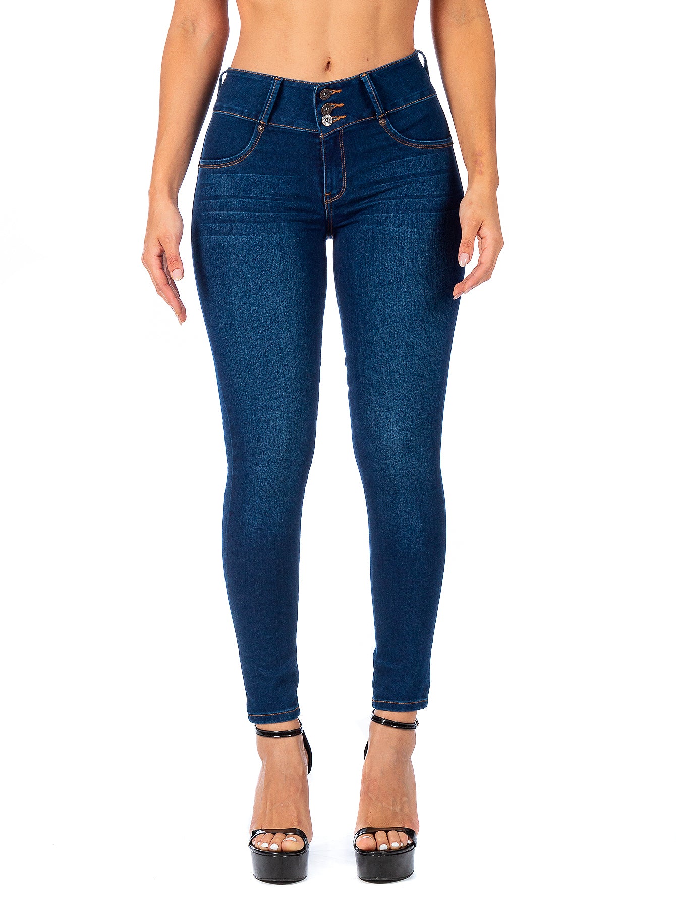 Pantalón Mezclilla Stretch Mujer Levanta Pompas Sin Bolsillos