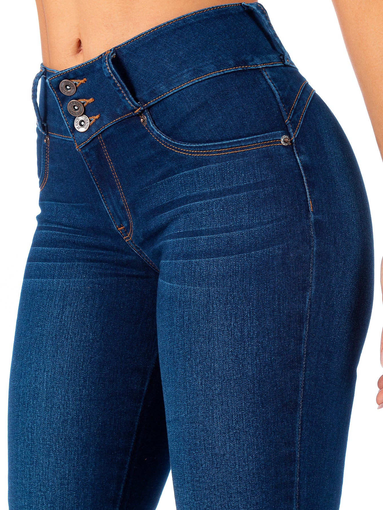Pantalón Mezclilla Stretch Mujer Levanta Pompas Sin Bolsillos
