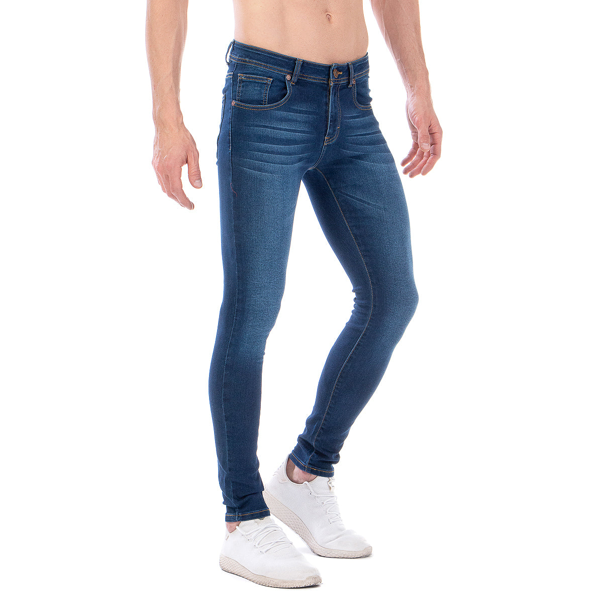 Pantalón Mezclilla Stretch Hombre Stone Wash