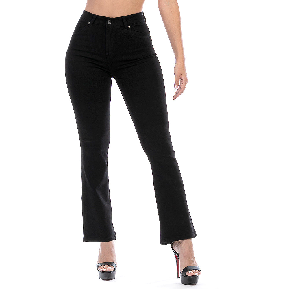 Pantalón Mezclilla Stretch Mujer Corte Campana