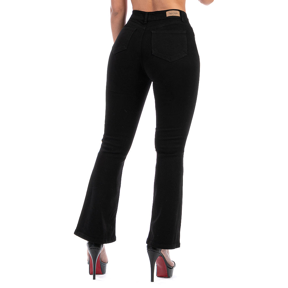 Pantalón Mezclilla Stretch Mujer Corte Campana