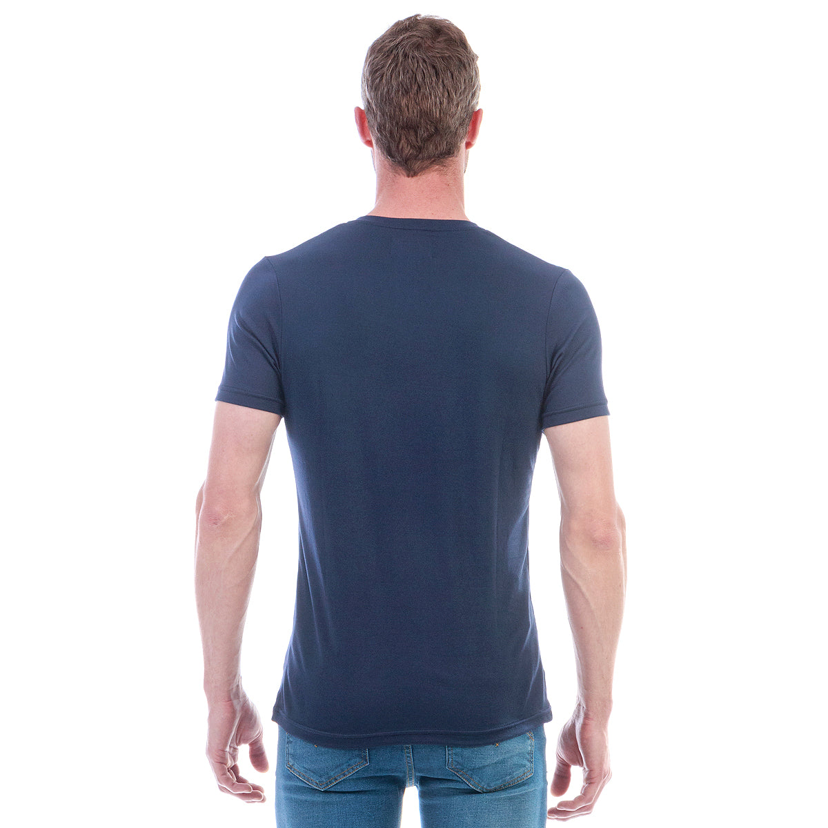 Playera Cuello En V Hombre Manga Corta Básica