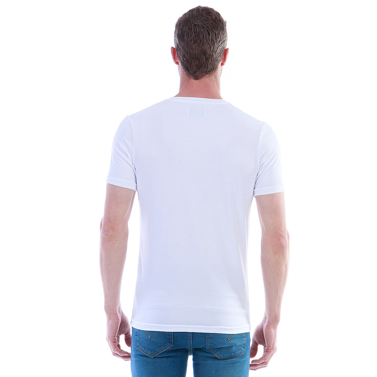 Playera Cuello En V Hombre Manga Corta Básica
